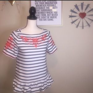 Kate Spade Broom Street Striped Blouse